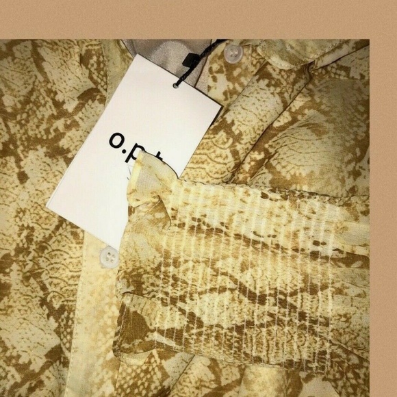 O.P.T SHIRT WAIST DRESS~PLEATED SKIRT~BELT~XS 4/6 - Picture 8 of 8